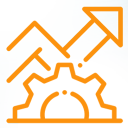 Company logo for orange and white products.